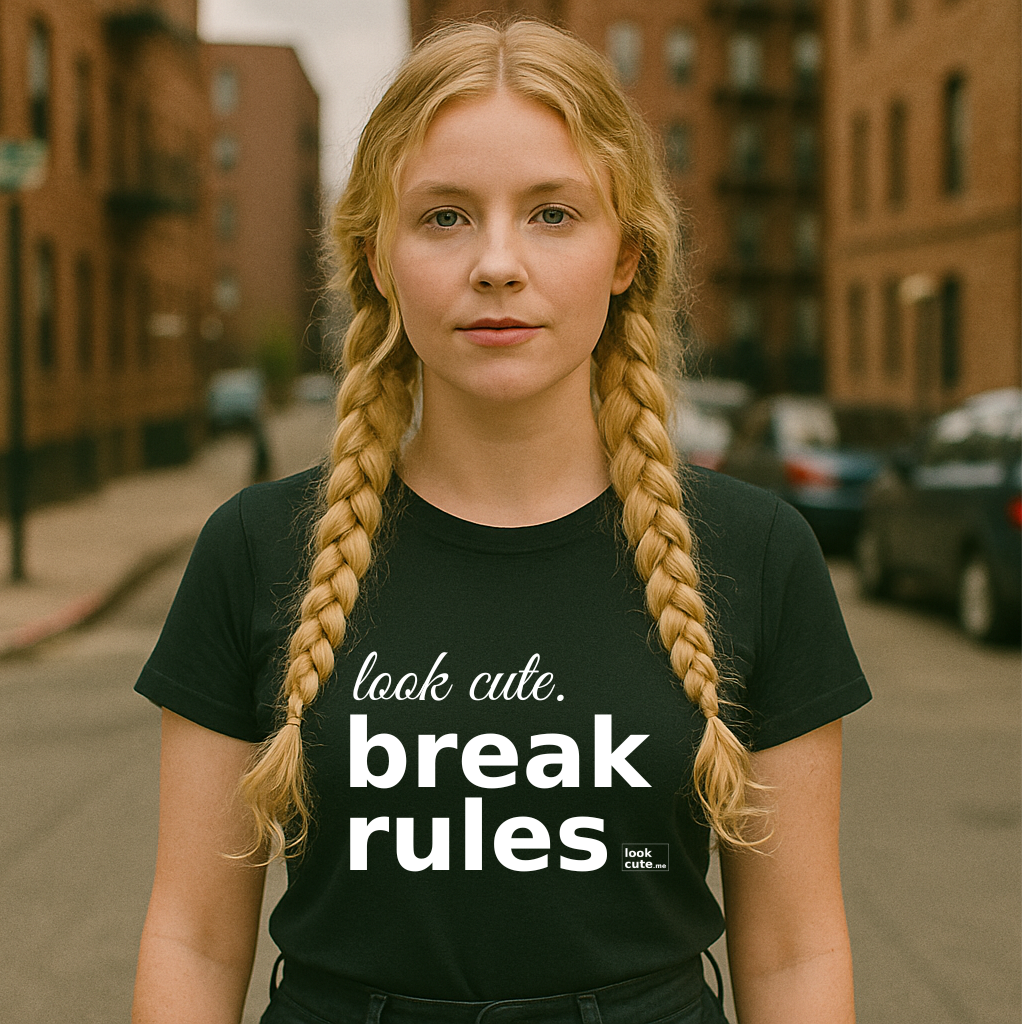 look cute. break rules.